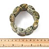 Natural Kambaba Jasper Beads Rectangle Beaded Stretch Bracelet BJEW-Q012-02A-5
