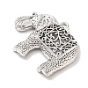 Tibetan Style Alloy Elephant Big Pendants X-TIBEP-Q043-280-RS-2