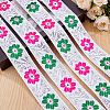 Polyester & Metallic Ribbon OCOR-WH0070-315B-4