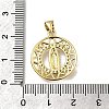 Brass Micro Pave Cubic Zirconia Pendants KK-C090-35G-06-3