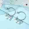 304 Stainless Steel Half Hoop Earrings EJEW-JE05590-03-3