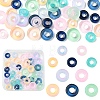 50Pcs 10 Styles Transparent Glass European Beads GLAA-YW0005-96-1