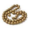 Electroplated Synthetic Non-magnetic Hematite Beads Strands G-S382-01E-4