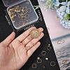 30Pcs Brass Circle Ring Stud Earrings with 30Pcs Friction Ear Nuts for Women EJEW-BBC0001-10-3