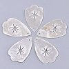 Natural Capiz Shell Pendants SHEL-N026-104-1