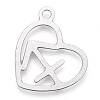 Non-Tarnish 304 Stainless Steel Pendants LS-STAS-M228-A01-07P-2
