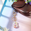 Number 8 Transparent Resin Keychains KEYC-TADJ0001-10H-4