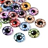 Printed Transparent Glass Cabochons GL-CBAA22A-10-1