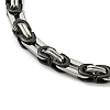 Two Tone 304 Stainless Steel Byzantine Chain Bracelet BJEW-B078-31BP-2