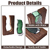 Wood Glass Vase Ornaments AJEW-WH0481-728-4