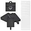 50Pcs Rectangle Foldable Paper Jewelry Display Cards for Rings CDIS-FS0001-31B-1