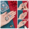 DIY Interchangeable Christmas Office Lanyard ID Badge Holder Necklace Making Kit DIY-SC0022-02-3