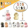 14Pcs 7 Colors Rack Plating Alloy Enamel Pendants FIND-FS0003-05-4