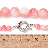 Dyed Round Natural Green Jade Graduated Beaded Necklaces GG-CBAA808-05P-C-5