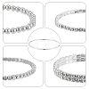 8Pcs 8 Styles Crystal Rhinestone Tennis Bracelet BJEW-AN0001-52-6