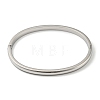 304 Stainless Steel Smooth Hinged Bangles BJEW-Q772-01P-2