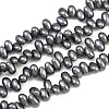 Electroplated Shell Pearl Beads Strands BSHE-B009-A01-5x8mm-02-1