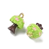 Alloy Enamel Pendants FIND-A060-01G-02-2