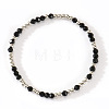 Glass & 304 Stainless Steel Beaded Stretch Bracelets for Women LS-AN7513-2-1