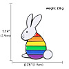 Rainbow Pride Flag Rabbit Enamel Pin GUQI-PW0001-037A-1