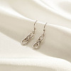 925 Sterling Silver Dangle Earrings for Women EJEW-F341-03P-2