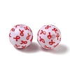 Printed Opaque Acrylic Beads AC-CBA6329-01A-01-2