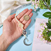 2Pcs Nuggets Natural Amethyst & Citrine Hanging Suncatchers AJEW-GL0003-29-3