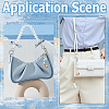 Handmade Porcelain & Natural White Jade & Natural Shell & Glass Pendant Decorations HJEW-YW00516-01-6
