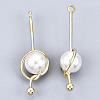 ABS Plastic Imitation Pearl Pendants KK-N233-075-NF-3