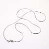 Tarnish Resistant Trendy Men's 304 Stainless Steel Herringbone Chain Necklaces NJEW-M074-B-03-2