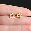 Stainless Steel Star Stud Earrings PW-WG2E4B0-02-1