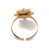 Ion Plating(IP) 304 Stainless Steel Open Cuff Finger Ring Cabochon Settings X-RJEW-G285-23G-3