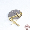 Rack Plating 925 Sterling Silver Pendants STER-L044-01G-2