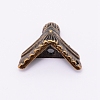 Zinc Alloy Box Corner Protectors PALLOY-WH0070-91AB-4