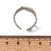 304 Stainless Steel Open Cuff Rings for Women RJEW-K316-01GP-5