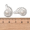 Alloy & ABS Imitation Pearl & Rhinestone Pendants FIND-K030-18B-P-3