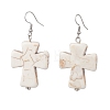 Synthetic Magnesite Dangle Earrings EJEW-JE06854-2