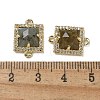 Natural Labradorite Faceted Square Links G-I375-03G-07-3