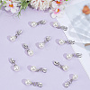 30Pcs Zinc Alloy with Round Resin Replacement Zipper Sliders FIND-CY0002-22P-4