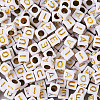 500Pcs 5 Styles Plating Acrylic Beads SACR-BY0001-03-14