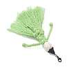Halloween Cotton Threads Tassel & Synthetic Turquoise Skull Pendant Decorations HJEW-JM03757-6