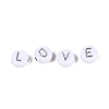 Opaque Acrylic Beads SACR-Q001-08B-M-3