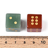 Natural Gemstone Carved Cube Dice T144-07M-3