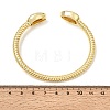 Ocean Brass Shell Shape Open Cuff Bangles for Women KK-CBAF3A5-09G-5