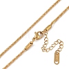 Ion Plating(IP) 201 Stainless Steel Chain Necklaces NJEW-P309-24G-1