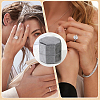 Velvet Cover Plastic Couple Ring Box VBOX-WH20003-001D-6