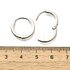 304 Stainless Steel Micro Pave Cubic Zirconia Huggie Hoop Earrings EJEW-C096-01J-P-3