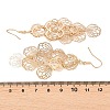 Brass Dangle Earrings EJEW-B157-02C-G-5