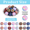 24Pcs 8 Colors Opaque Resin Rhinestone Beads RESI-PA0001-54-2
