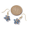 Lampwork Starfish Dangle Earrings EJEW-JE05443-4